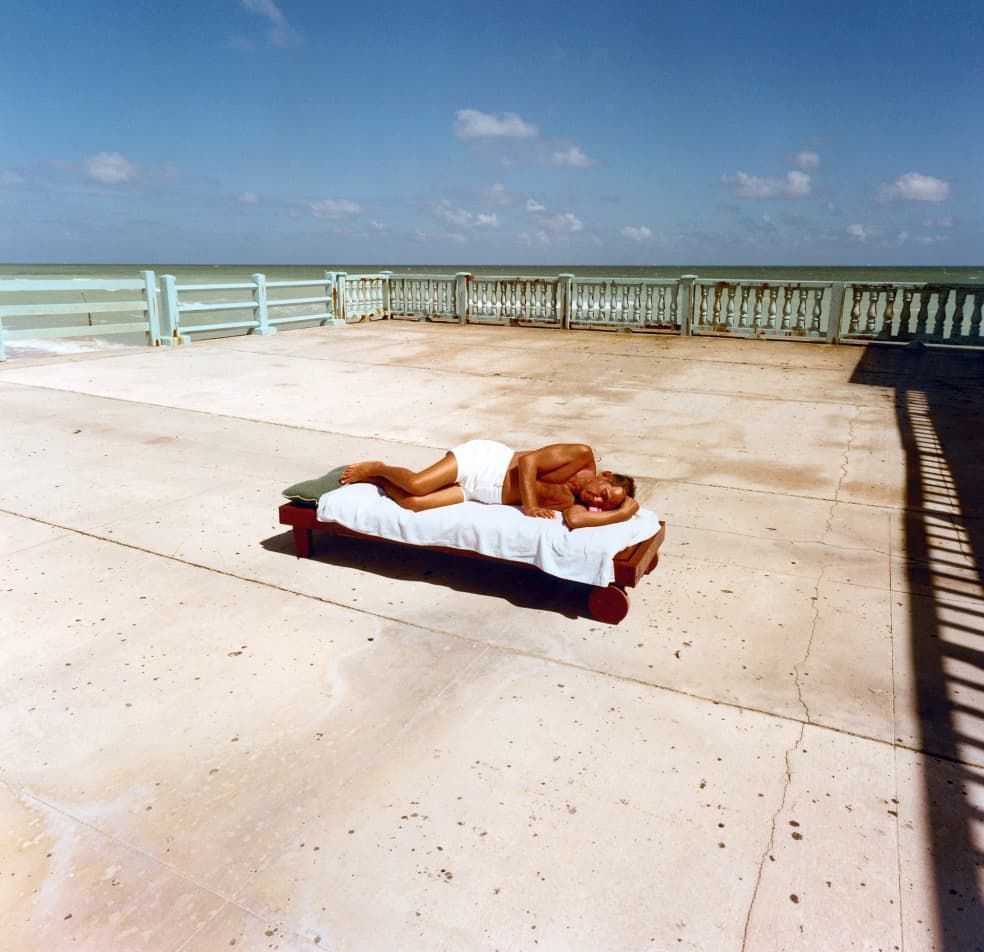 A Floridian soaks up the southern sun. 